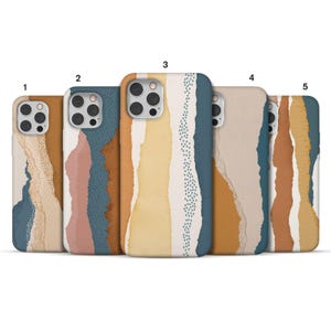 Torn Edge Art-telefoonhoesje - modern neutraal glanzend ontwerphoes voor iPhone 16 Pro Max, 15 Plus, 14, 13, 12, 11, XS en Samsung S25, S24, A55