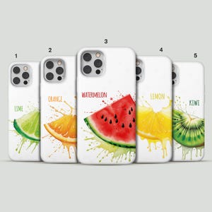 Fruit Splash Phone Case – Glossy Summer Cover for iPhone for iPhone 16 Pro Max, 15 Plus, 14, 13, 12, 11, XS & Samsung S25, S24, A55, A54