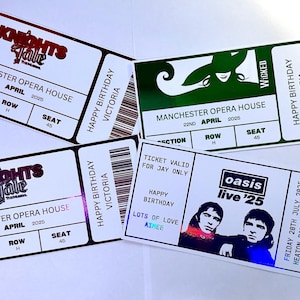 Entradas personalizadas con foil