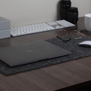 Felt Desk Mat, Custom Desk Mat, Merino Wool Desk Pad, Large Mousepad,