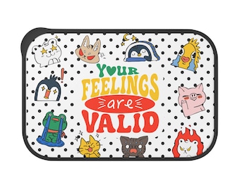 Feelings Are Valid Eco-Friendly Bento Box and Utensils