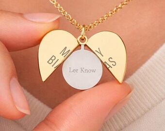 Lee Know Hidden Message Necklace Stray Kids STAY Gift, My Bias