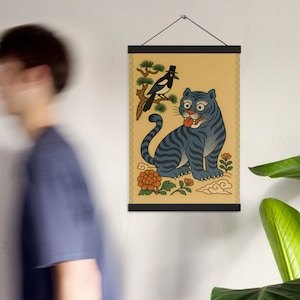 Derpy & Magpie: Traditional Korean Folk Art-Inspired Print – K-Pop Demon Hunters Fan Art