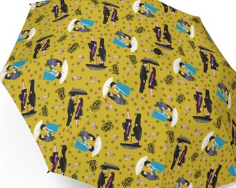 K-Drama Inspired Umbrella: Romantic Couples Design, Waterproof