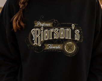 Professor Riorson's Favorite Sweatshirt, Fourth Wing Sweatshirt, Xaden Riorson Crewneck, Empyrean Series Gift, Romantasy Reader Sweatshirt