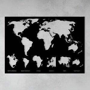 Carte du monde, carte du monde, décoration murale en bois, carte du monde, art mural en bois, carte du monde, décoration murale, art mural, décoration de la maison et décoration de salon