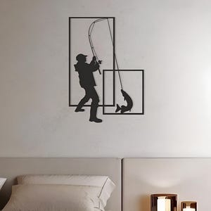 Fisherman, Fishing, Fisherman Wooden wall decor, Fisherman Wooden wall art, Fisherman Wall decor, Fisherman Wall art, Birthday gift