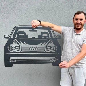Peinture Audi 100, Peinture Audi 100 C4, Décoration murale en bois Audi 100, Art mural en bois Audi 100, Décoration murale Audi 100, Art mural Audi 100 et Art mural