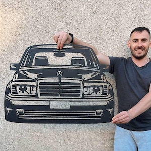 Painting W124, W124 Wooden Painting, W124 Wooden wall decor, W124 Wall Decor, W124 Wall art, W124 Wooden Wall Art, Birthday Present, Man Art
