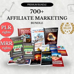 700+ PLR Bundle, Ultimate Ebook Bundle, Video bundle, Course bundle for Affiliate Marketing Mega Pack, Reseller Rights, PLR, MRR Ebook