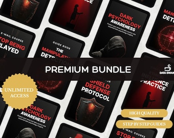 Dark Psychology Awareness  | 6 White-Label Products: Ebook, Podcast, Guides, Checklist