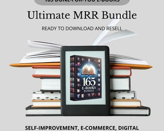 PLR MRR eBook-Bundle, Wiederverkaufsrechte, digitale Produkte, eBook-Vorlage, digitales Marketing, digitales Produkt weiterverkaufen