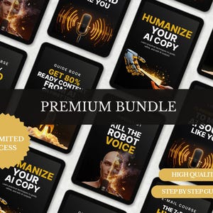 Pack humanizar textos de IA con derechos PLR | Copywriting híbrido white label | Pack de prompts IA, ebook, lead magnet