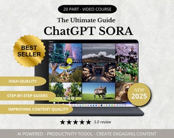 Master ChatGPT Sora: 20-delige videocursus Marketingvideo: verhoog de productiviteit en creëer boeiende inhoud