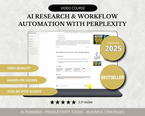 Master Master AI Research & Workflow Automation Video Course (Resell Rights)