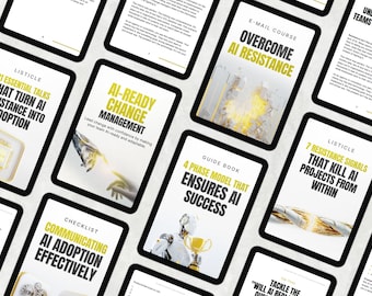 Ai-Ready Playbook zum Veränderungsmanagment – Digitales Transformations-Toolkit für Führungsgremien | Verwalte den KI-Widerstand, Team Adoption