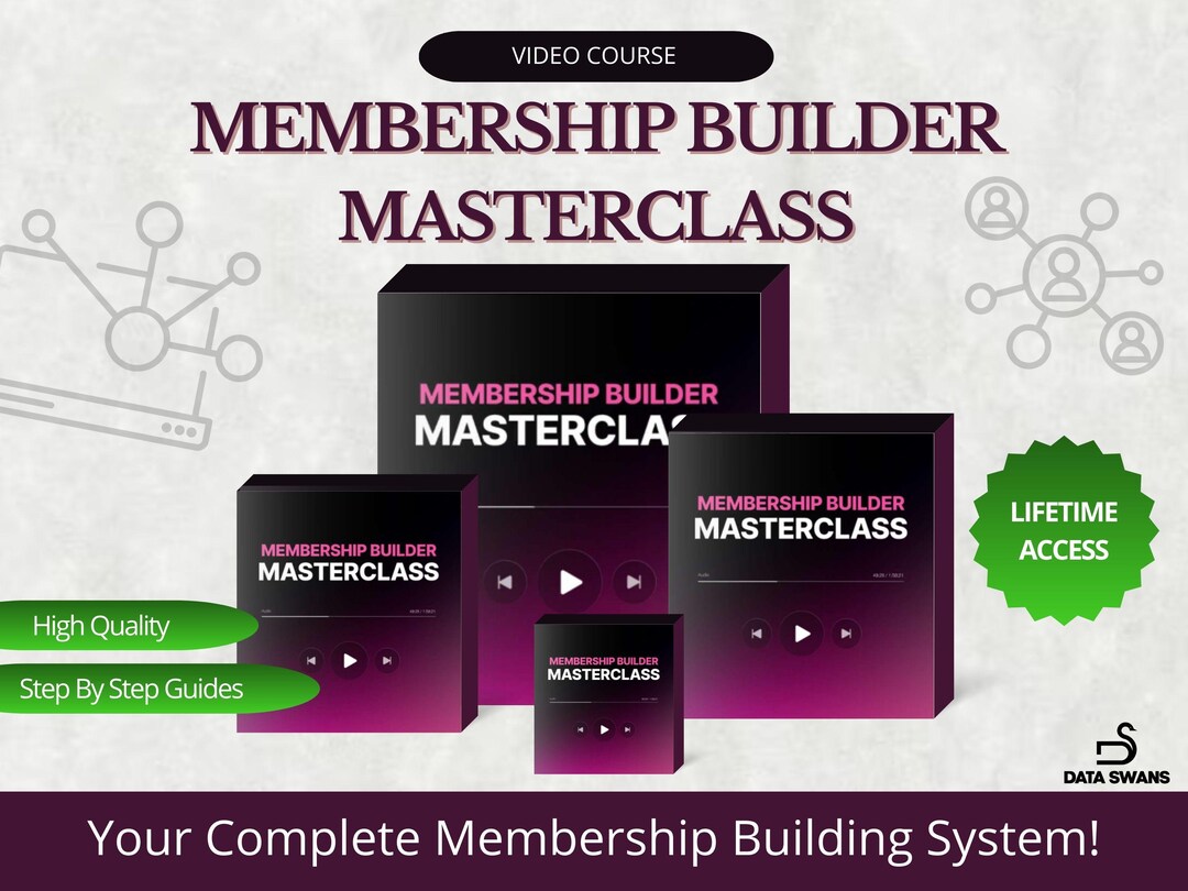 Membership Builder Masterclass: 20 Video Tutorials on Recurring ...