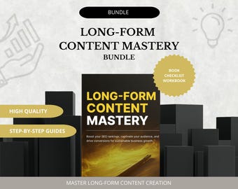 Long-Form Content Mastery Bundle: Plane, schreibe & optimierte Inhalte, die ranken, anziehen – konvertieren