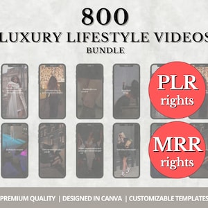 800+ Luxury Reels Clips Bundle | PLR MRR | Rich Lifestyle  Faceless Videos | Viral Content for TikTok, Instagram & YouTube