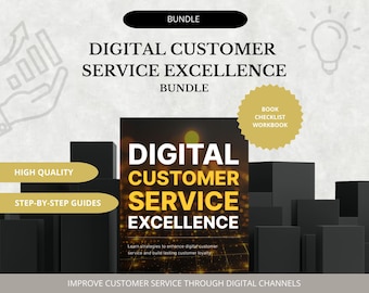 Digital Customer Service Excellence Bundle | Ebook, Workbook & Checklist for Customer Support, Communication - Digital Marketing