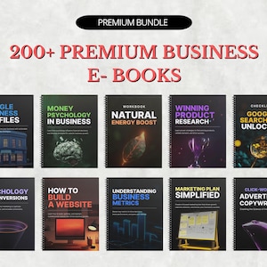 200+ Business Ebook Bundle | Marketing Bundle | Digital Business Courses, Marketing Courses, Dropshipping Courses