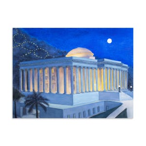 The Seat of the Universal House of Justice - At Night - Poster