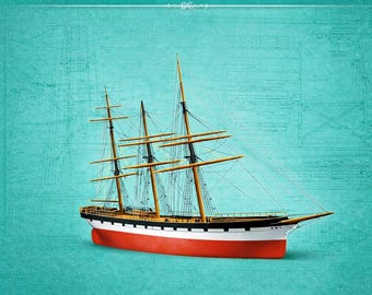 ガレオン船、サンフランシスコ号の物語 ※世界600冊限定 サンフランシスコ XVI ガレオン船 - 木製船体模型の組み立て図 - Etsy 日本