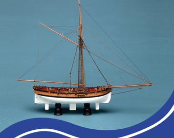 HMS Aldebaran 1790 Wooden Ship Model Plans: Assembly Guide (Digital Download)