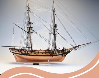 HMS Speedy Wooden Ship Model Assembly Plans (Digital Download)