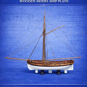 HMS Aldebaran 1790 Wooden Ship Model Plans, 1:60 Scale (PDF-TIF Download)