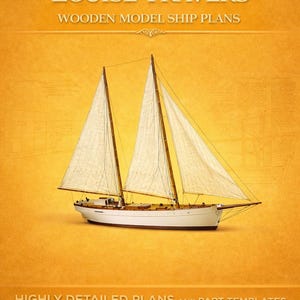 Louise Travers Wooden Ship Model Plans, 1:200 Scale (PDF-TIF Download)