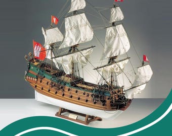 Wappen Von Hamburg Wooden Ship Model Plans, 1:75 Scale (digital