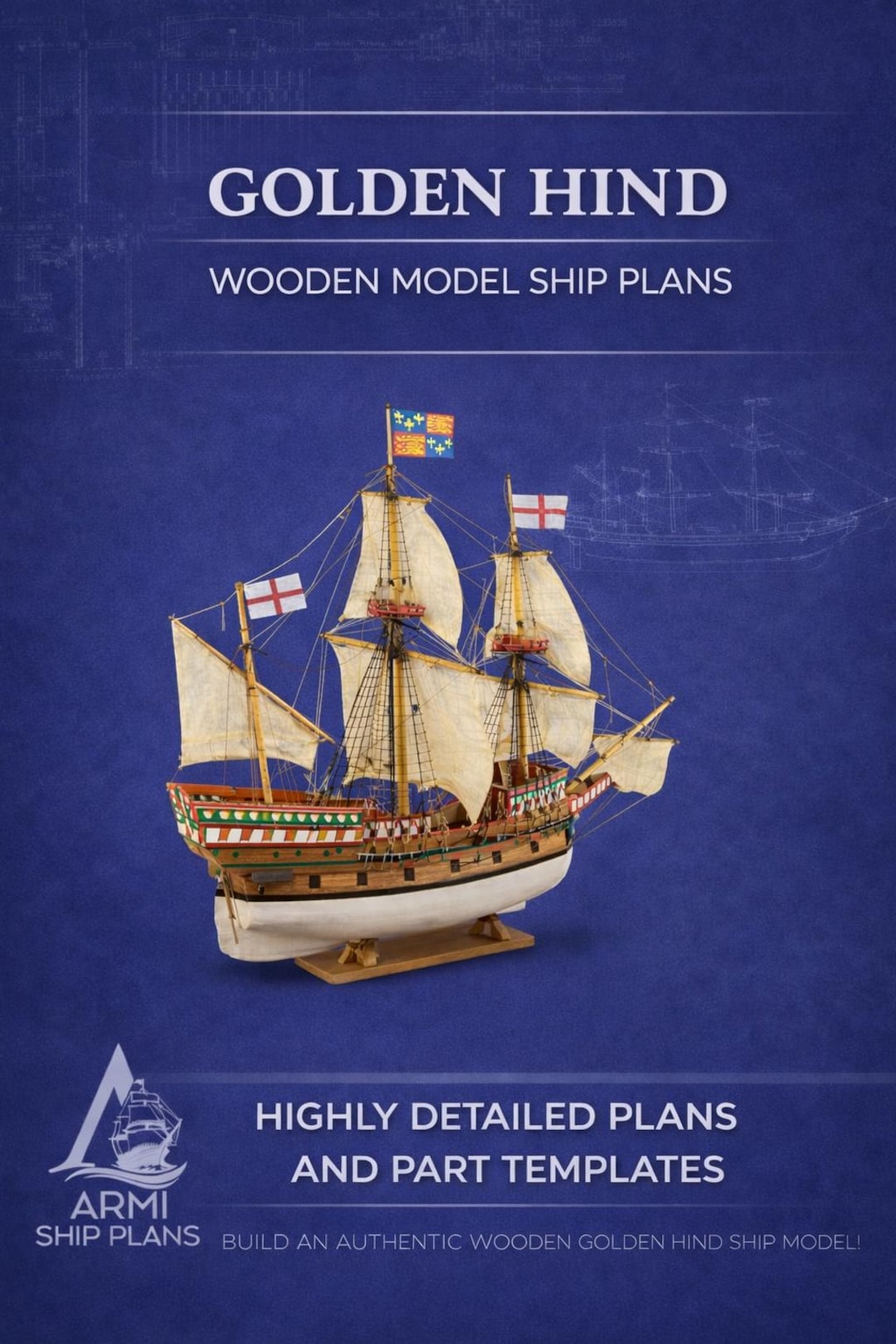 【最終値下げ】船の模型　GOLDEN HIND1577 1/50seale il_1080xN.7758277993_2rw7.jpg
