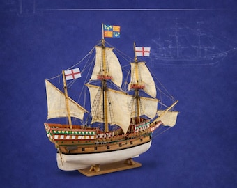 Golden Hind Wooden Ship Model Plans, 1:60 Scale (instant Download