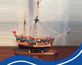 Ketch Nonsuch Wooden Ship Model Plans: Assembly Guide (Digital Download)