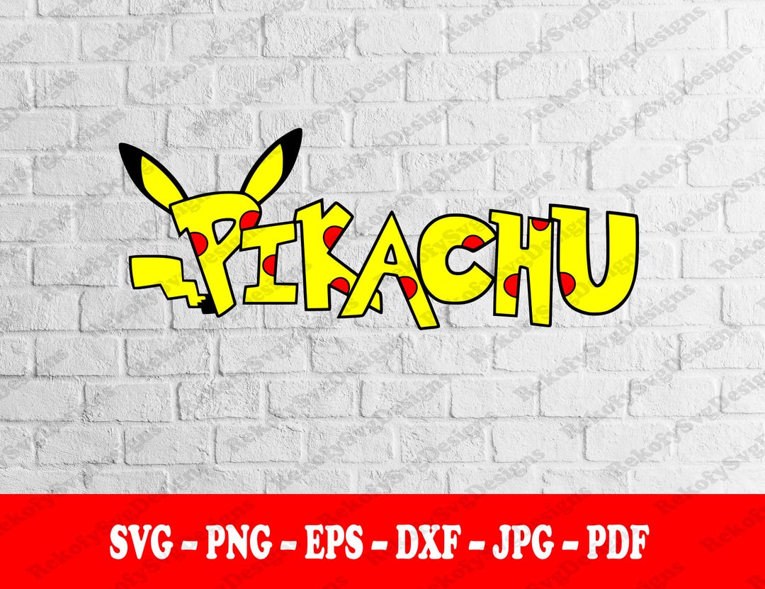 Texting Pikachu PIKACHU TEXT, Svg, T-shirt, Sticker, Mug Wrap, Vector, Sublimation ...