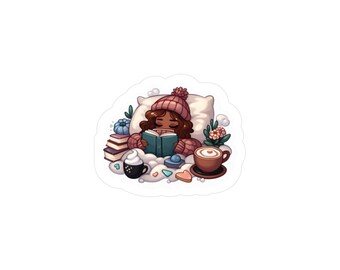 Cozy Reader Sticker| Bed Read
