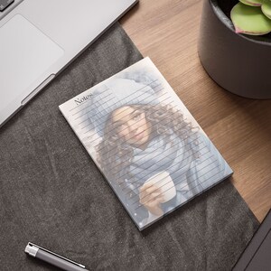 Coffee Queens Notepad Collection-Winter Blue Scarf and Hat image 3