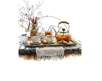 Set of 23 Tea Set clipart
