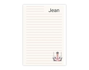 Personalized A Woman Praying Lined Paper Notepad