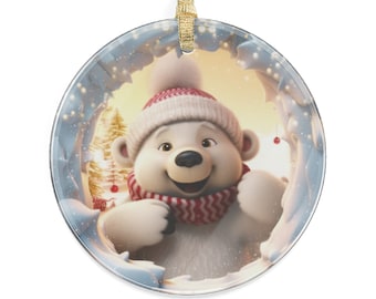 Polar Bear Acrylic Ornaments