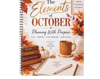 Elements of October Journal and planner