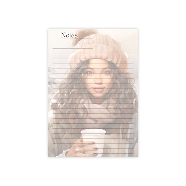 Coffee Queens Notepad Collection-Winter Beige Sweater