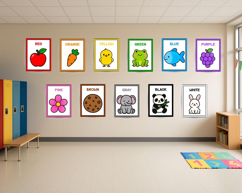 Classroom Color Poster Set: Educational Wall Art (digital Download) - Etsy