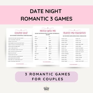 3-in-1 Couple Game Bundle for Date Nights, Printable Couple Quiz for Date Nights, Interactive Couple Games, Couple’s Printable Game Bundle