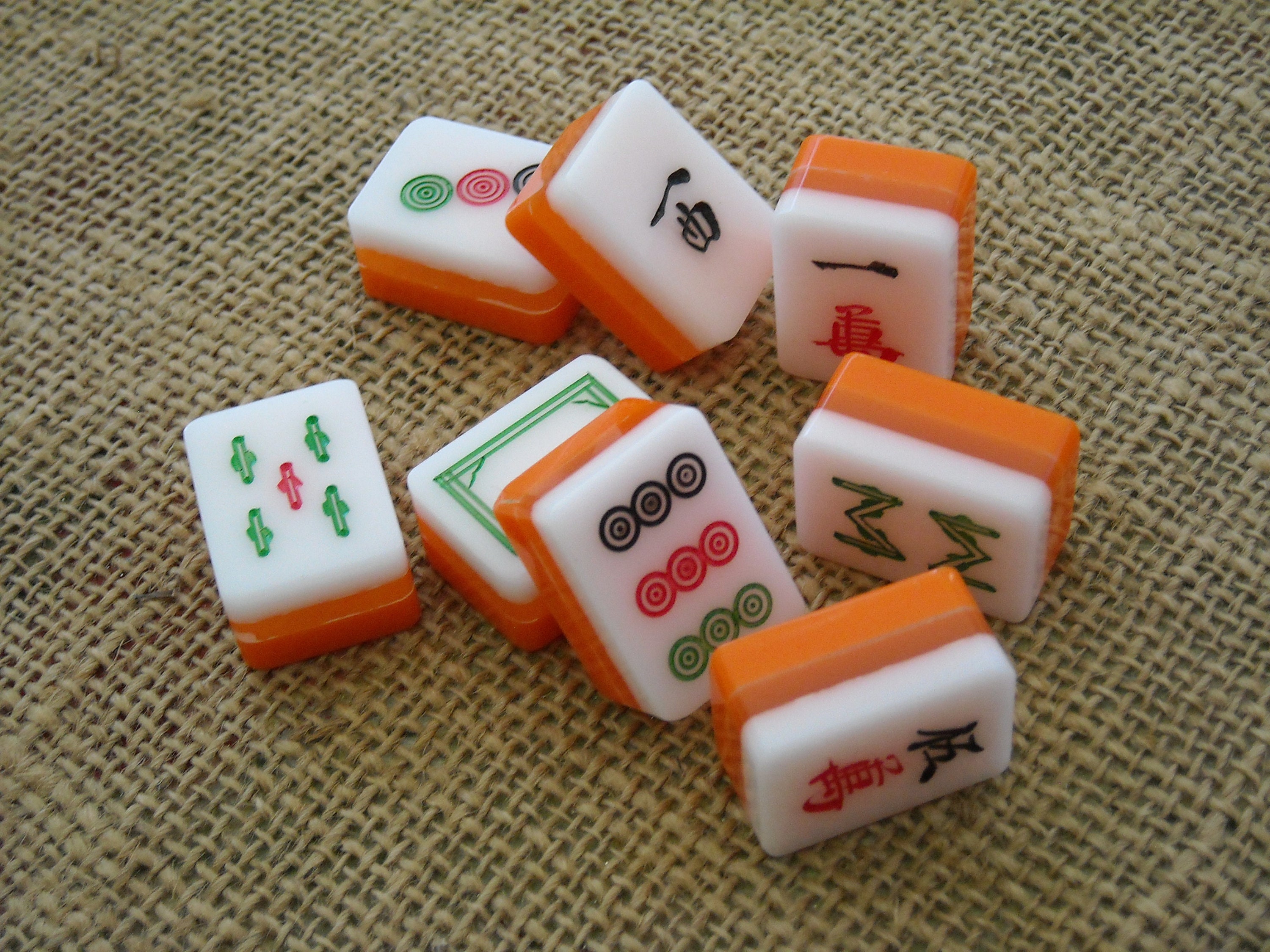 Game pieces cardboard mahjong tile pieces lot scrapbooking craft supplies