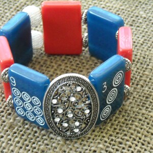 Mahjong armband - Mahjong cadeau - gratis verzending - kleurrijke Mahjong - Mah jong sieraden - cadeau idee - gratis verzending Mahjong