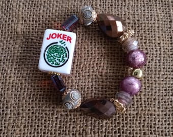 Mahjong Bracelet - Free Shipping  - Mahjong Joker - Mahjong Gift
