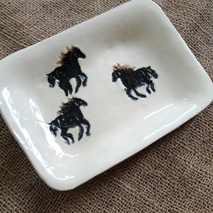 Horse Pottery - Horse Lovers Dish - Horse Dish