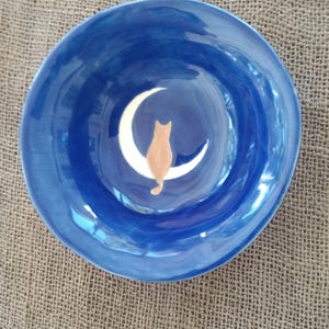 Cat Dish - Cat Lovers Dish - Pet Dish - Pet Bowl - Kitten Bowl - Cat Pottery